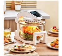 Four à air chaud halogène 220 V, 7-10 L, avec bol en verre amovible.