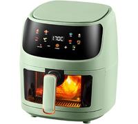 Four à Air Visible Intelligent 6l avec Circulation D’air Rapide, Multicuiseur Numérique 1350w, écran Tactile Couleur, pour Une Cuisson Saine sans Huile Et Faible en Gras