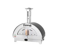 Univers Du Pro Bellanapoli Four à Pizza Bois Piccirillo - Fabriqué en Italie - Système Air Cooking & Scamotek - Chauffe 400°C en 15 Min - INOX & Pierre Réfractaire - Portable 40kg