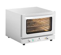 Royal Catering Four À Convection Air Pulsé RCCO-2.1(2 150 W, 70-250 °C, Minuterie 0-120 minutes, 3 Grilles Incluses, Inox)
