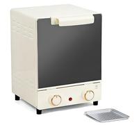 Four à convection de comptoir à 3 niveaux, four grille-pain électrique de 15 L avec contrôle de température réglable, minuterie de 60 minutes et intérieur antiadhésif pour la cuisson