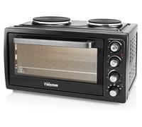 Four à Convection Electrique 38 L avec Plaques Chauffantes - 3100 W - Noir