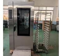 Four à convection industriel électrique avec plateaux de haute résistance et production d'air chaud pour gâteaux et pain dans les cuisines commerciales