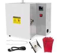 Four à épuisement industriel de fabrication de bijoux 1500 W | Four numérique PID à 900 °C pour moules à cire et plâtre avec chauffage à 4 zones et arrêt automatique