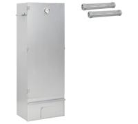 vidaXL Four à fumer 3 pcs 44,5 x 29 x 110 cm Acier galvanisé Argenté