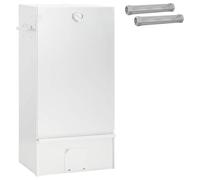 vidaXL Four à fumer 3 pcs 44,5 x 29 x 83 cm Acier galvanisé Argenté