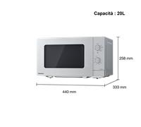 Four à Micro-ondes 20L 800W Argenté