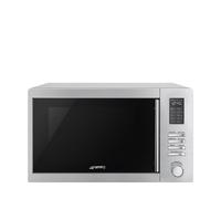 Four à micro-ondes combiné à surface plane Smeg MOE34CXI2 35 L 1100 W Acier inoxydable noir
