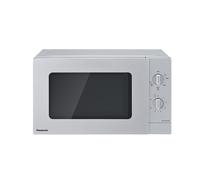 Four à Micro-ondes Compact Blanc, 20L, avec gril, 800W, 5 niveaux de puissance, avec plateau tournant et grille métallique