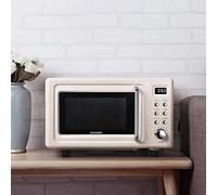 Four à micro-ondes de comptoir rétro, petit four à micro-ondes 700W 18L, mini four à micro-ondes pour dortoir, four à micro-ondes magnétron à revêtement nanocouche