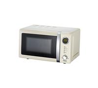 Melissa Four à micro-ondes électronique 16330108 – 20 L, 700 W, minuterie, design rétro – Crème