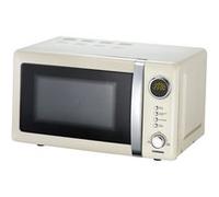 Melissa Four à micro-ondes électronique 16330108 – 20 L, 700 W, minuterie, design rétro – Crème