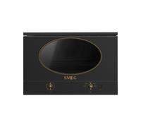 Four à micro-ondes Encastrable Smeg 60 cm Colonial MP822NAO Anthracite