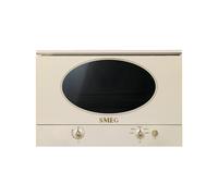 Four à micro-ondes Encastrable Smeg 60 cm Colonial MP822NPO Crème