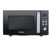 Severin Four micro-ondes grill MW 7763 - 25 L, 900 W, fond céramique, Be-Silent, noir/inox