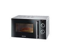 Severin Micro-ondes MW 7771 – 700 W, fonction grill, minuteur – Noir/Argent