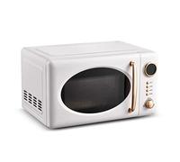 Four à micro-ondes, four à micro-ondes Nostalgia Classic Retro 700 W avec affichage LED, 5 niveaux de puissance, 12 réglages de cuisson, blanc little surprise