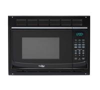 Four à micro-ondes noir RV avec plateau tournant - 1,0 Cu. Capacité de pieds | Comprend un kit de moulures pour une installation facile et une finition élégante