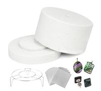 Four à micro-ondes pour la fusion du verre 22 pièces/ensemble four à micro-ondes 7, 7 × 4, 3 pouces mini avec 10 feuilles et joints pour la poterie la fusion du verre l'artisanat de bijoux