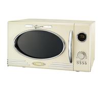 Four à micro-ondes rétro 16330128-1000 W - cavité 23 L - modèle avec fonction grill - couleur crème