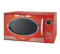 Melissa 16330129 - Four à micro-ondes électronique avec gril, 23L, 800 W, rouge métallique