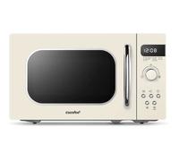 four à micro-ondes rétro Comfee CMSRO 20 di cr style rétro avec 8 menus automatiques, 5 niveaux de puissance de cuisson, bouton 30