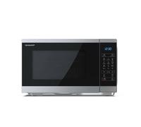Four à micro-ondes Sharp YC-MG252AE-S à surface plane avec gril 25 L 900 W Noir, Argent