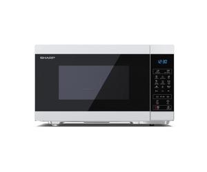 Four à micro-ondes Sharp YC-MG81E-W Surface plane Micro-ondes avec gril 28 L 900 W Noir, Blanc