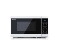 Sharp Micro-ondes YC-MS02E-W – Comptoir 20 L 800 W – Noir/Blanc