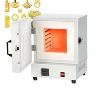 Four à moufle de laboratoire, four de frittage électrique 2000 W, four fermé haute température 1150 °C, four de frittage à résistance en céramique pour le chauffage de moules en plâtre pour bijoux