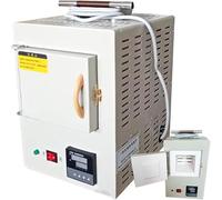 Four à moufle électrique de laboratoire 1500 W, four à moufle scientifique, étuves électriques de laboratoire fermées haute température 100-1000 °C avec contrôle de programme intégré pour un chauffa