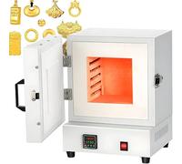 Four à moufle électrique de laboratoire, four à fibre céramique fermé, 1150 ℃, 2000 W, four électrique pour bijoux, affichage intelligent température et chauffage uniformes