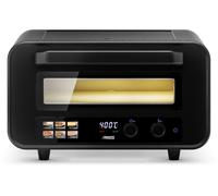 Princess Four à Pizza Pro Max, 15L, 400°C, 2100W, Commandes Tactiles, Pierre et Pelle Incluses, Chaleur Haut/Bas, Minuterie, Compact et Portable, Utilisation Intérieure/Extérieure, 112780