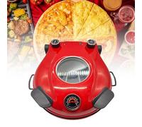 Four à pizza, 1200 W, machine électrique portable avec minuterie et régulateur de température pour une utilisation en intérieur et en extérieur, parfait pour la maison et la pizzeria