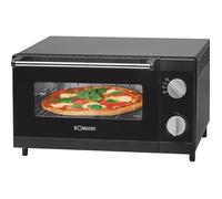 Four à pizza 12L Bomann MPO 2246 CB Noir - BOMANN - Chauffage supérieur et inférieur - Minuteur - 1000 Watt