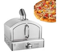 Four À Pizza À Gaz, Four À Pizza Barbecue De 30 Cm, Appareil À Pizza De Comptoir En Acier Inoxydable, Pierre À Pizza, Barbecues D'extérieur, Avec Vanne De Régulation Pour Four À Propane