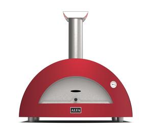 Four à pizza au bois Alfa Forni Moderno 3 Pizzas - Rouge
