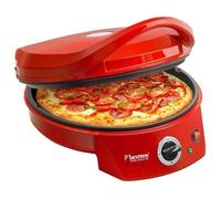 Four à pizza - BESTRON - APZ400 - Rouge - Plaque Ø27 cm - Température réglable, chauffe 7 min