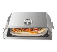 Four à pizza BIGHORN - Plaque céramique pour barbecue de gaz, charbon ou bois - Taille 338x278x12mm