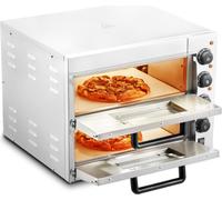 Four à pizza commercial - Four électrique en inox 406mm - 4 boutons rotatifs - Idéal pour les restaurateurs et les pizzaiolos