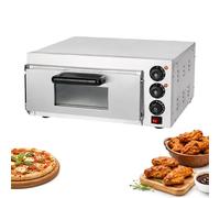 Four À Pizza De Comptoir Électrique Contrôle De Température 50-350°C Et Minuterie 0-60 Min Simple/double Étage Capacité 20L/48L Pour Cuisine Domestique Et Restaurant(Single Layer)
