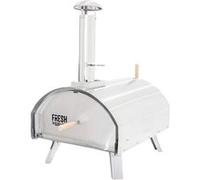 Four d'Extérieur Premium Extra Large Pizza ⌀35cm Argenté Feu de Bois Charbon BBQ
