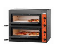 Four à pizza double électrique 4 + 4 pizzas pro 8,4 kW