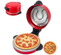 Four à Pizza Électrique 30 cm Température Réglable, Plaque Antiadhésive 2-3 | Four à Pizza de Comptoir Grill Électrique Portable pour Pizza et Repas, 2 à 3 Personnes, Chauffe Rapide, Nettoyage Facile