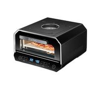 Four à pizza électrique, 450 °C, 90 secondes, 13 programmes, professionnel (fonctionnement continu de 30 minutes), fenêtre de visualisation et éclairage intérieur, grande pierre à pizza, pelle à pizza