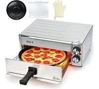 Four À Pizza Électrique Air Fryer Acier Inoxydable 12 Po 1800 W Temps Température Réglable Pizza Oven Interieur Multifonctio[GA25]