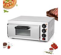 Four À Pizza Électrique, Capacité 20L/48L Avec Pierre Réfractaire Et Chaleur Voûte/sole Réglable Indépendamment Jusqu'à 350°C Et Minuterie 0-60 Min Pour Restaurant Maison(Single Layer)