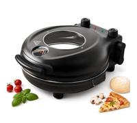 Four à pizza électrique, convient aux pizzas de 12 pouces | Cuit les aliments avec double chauffage, commandes de chaleur séparées, fenêtre de visualisation en verre, maisons et cafés
