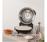 CREATE/PIZZA MAKER/Four à pizza électrique noir/Base en pierre spéciale pour la cuisson des pizzas, 31 CM de diamètre, 1200 W, température jusqu'à 350°, niveaux de puissance 5, arrêt automatique