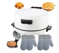 Four à pizza électrique de comptoir 2000 W, plaque de cuisson antiadhésive de 30 cm, température maximale de 240 °C, poignées froides au toucher, arrêt automatique, multifonction pizzas
